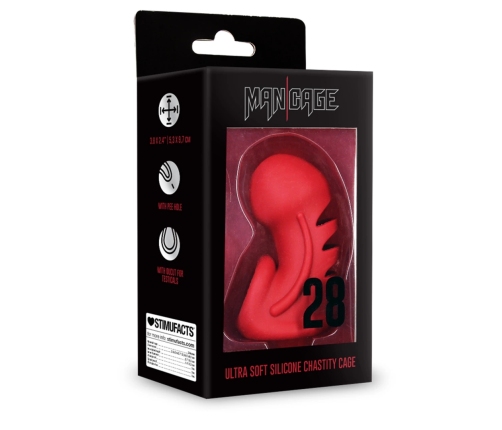 Model 28 - Ultra Soft Silicone Chastity Cage