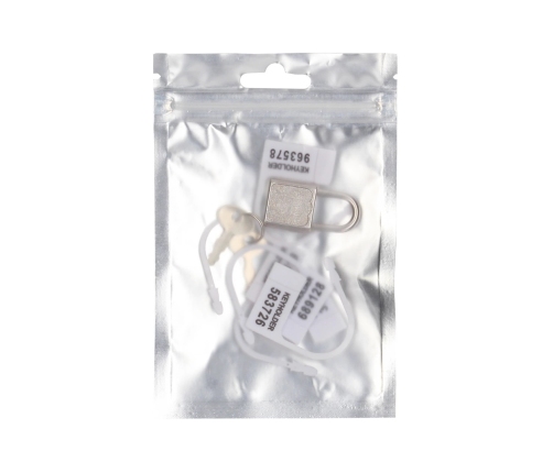 ManCage 5-Pack White Spare Locks with Metal Padlock and Keys