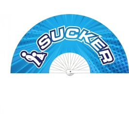 Sucker Decorative Fan 64 cm Blue - Modern Wall Accessory