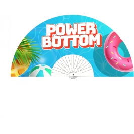 Power Bottom Decorative Fan Multicolor 64 cm - Durable Polyester Canvas