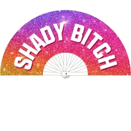 Shady Bitch Fan 64 cm Multicolor - Durable Polyester Canvas Accessory
