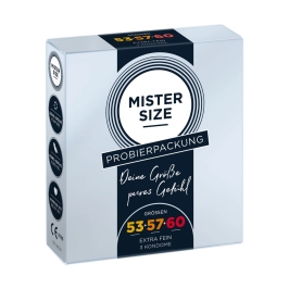 Pure Feel - Test Package Medium - Condoms 53, 57, 60 mm - 3 Pieces