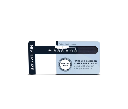 Mister Size Sizer Tool - Precision Measurement Card for Condom Selection