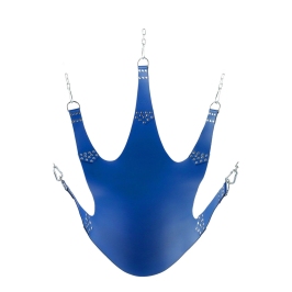 Boudoir Leather Support Sling 5-Point Suspension Black 113x122cm