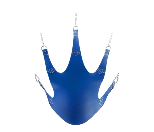 Boudoir Leather Support Sling 5-Point Suspension Black 113x122cm