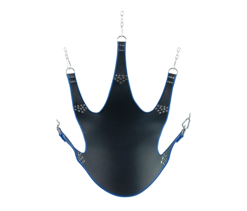 Avanua Leather Sling Blue Trim 5 Attachment Points 113x122cm