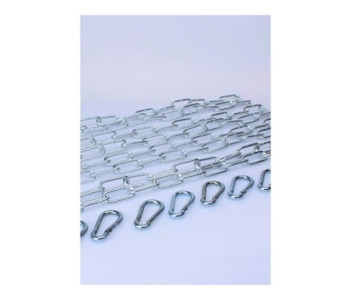KIT 4 X 120 cm Large Link Chain + 8 Carabiners