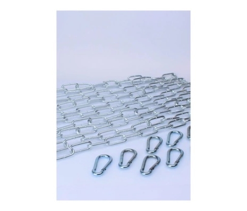 KIT 5 X 120 cm Large Link Chain + 10 Carabiners