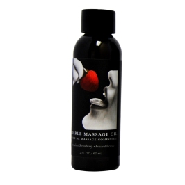 Earthly Body Olejek do masażu Truskawkowy 60 ml - pielęgnacja skory