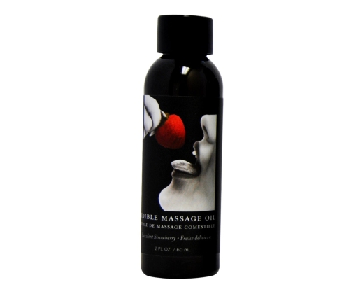 Earthly Body Olejek do masażu Truskawkowy 60 ml - pielęgnacja skory