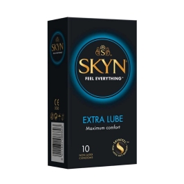 SKYN Extra Lubricated Condoms 10-Pack | Ultra-Soft Material, Enhanced Comfort
