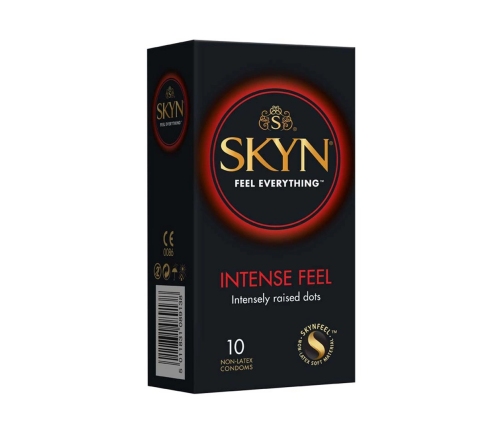 Mates SKYN Intense Feel Condoms 10 pcs - Textured, Ultra-Thin, Latex-Free