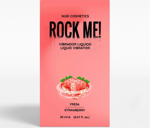 Nuei Rock Me! Liquid Vibrator Gel Strawberry 20ml - Tingling Effect