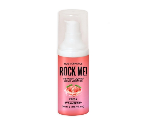 Nuei Rock Me! Liquid Vibrator Gel Strawberry 20ml - Tingling Effect