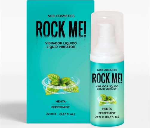 NUEI Rock Me! Liquid Gel Peppermint 20ml - Vegan Tingling Sensation