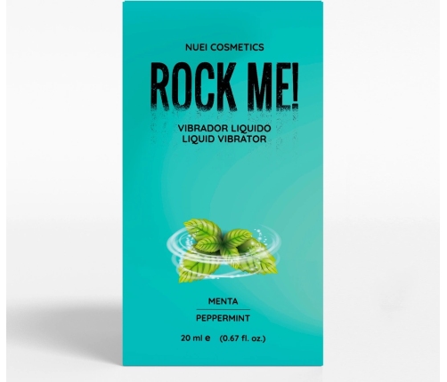 NUEI Rock Me! Liquid Gel Peppermint 20ml - Vegan Tingling Sensation