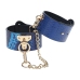 Ouch! Florence Collection Leg Cuffs Blue - Adjustable Bonded Leather