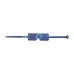 Ouch! Florence Collection Eye Mask Blue - Bonded Leather, Iridescent Finish