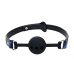 Ouch! Florence Collection Silicone Ventilated Ball Gag Blue Adjustable