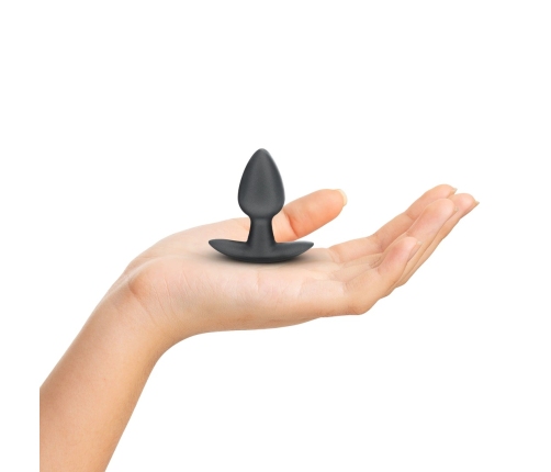 Ouch! Smooth Silicone Plug Small 2.6'' (6.5 cm) Gunmetal Finish