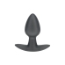 Ouch! Smooth Silicone Plug Small 2.6'' (6.5 cm) Gunmetal Finish