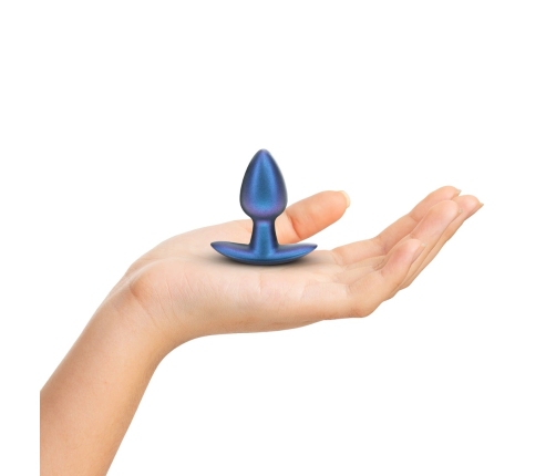 Ouch! Metallic Blue Small Silicone Plug 2.6''/6.5cm - Smooth Finish