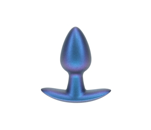Ouch! Metallic Blue Small Silicone Plug 2.6''/6.5cm - Smooth Finish