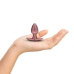 Ouch! Silicone Intimate Plug Small 6.5 cm - Rose Gold Metallic Finish