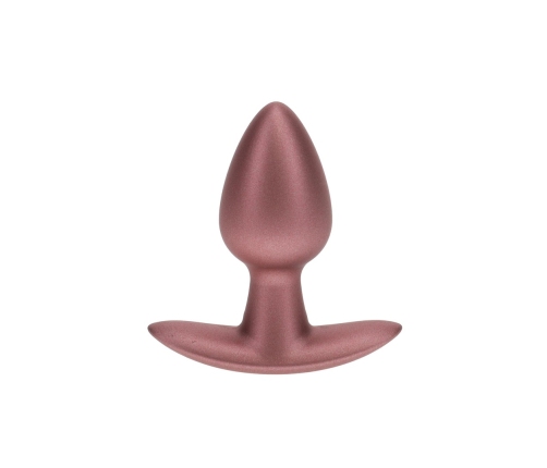 Ouch! Silicone Intimate Plug Small 6.5 cm - Rose Gold Metallic Finish