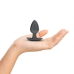 OUCH! Silicone Plug Medium 7.9cm Gunmetal - Smooth Anatomic Model