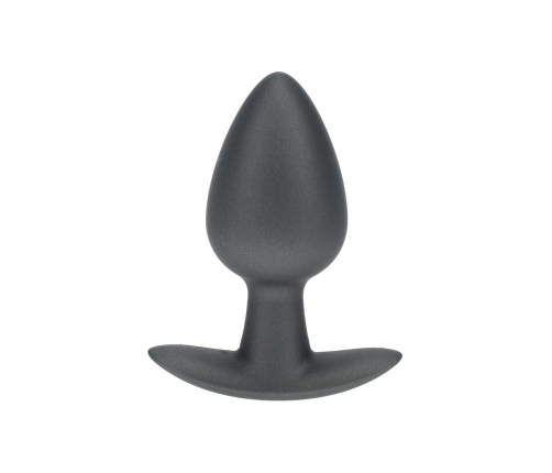OUCH! Silicone Plug Medium 7.9cm Gunmetal - Smooth Anatomic Model