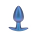 OUCH! Medium Silicone Plug 7.9 cm Metallic Blue - Smooth Design