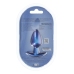 OUCH! Medium Silicone Plug 7.9 cm Metallic Blue - Smooth Design