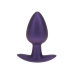 Ouch! Medium Silicone Plug Metallic Purple 7.9 cm Ergonomic Design