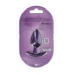 Ouch! Medium Silicone Plug Metallic Purple 7.9 cm Ergonomic Design