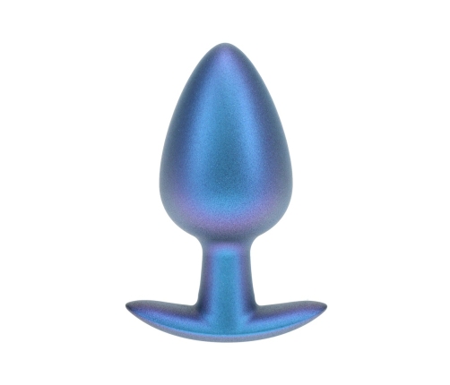 Ouch! Metallic Blue Large Smooth Silicone Plug 3.5'' (8.9 cm)