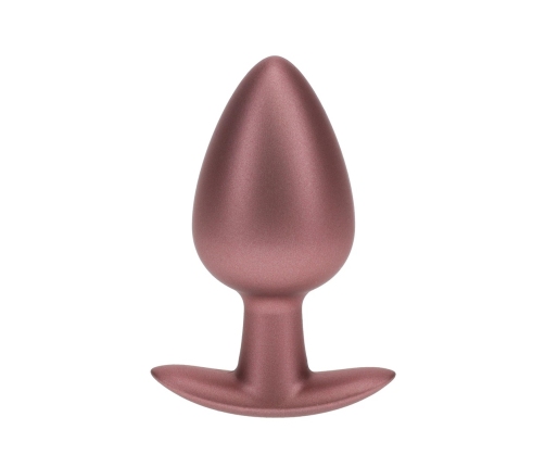 Ouch! Silicone Plug Large 8.9cm Rose Gold - Smooth Surface Design