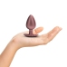Ouch! Silicone Plug Large 8.9cm Rose Gold - Smooth Surface Design