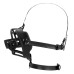 Ouch! Adjustable Face Harness with Removable Ball Gag Black