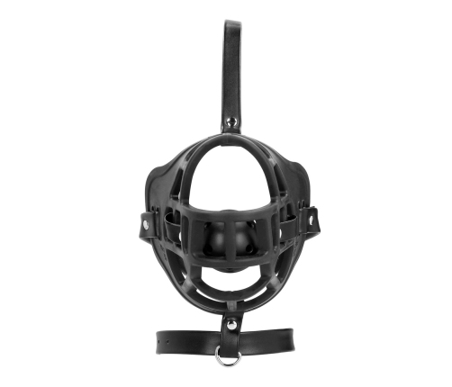 Ouch! Adjustable Face Harness with Removable Ball Gag Black
