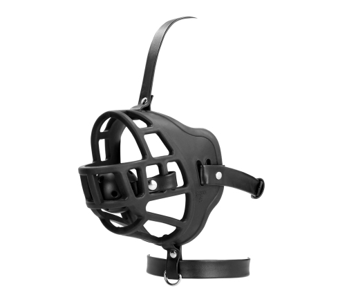 Ouch! Adjustable Face Harness with Removable Ball Gag Black