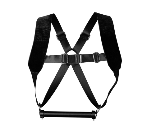Ouch! Adjustable PU Leather Harness Restraint Black - Secure Fit System