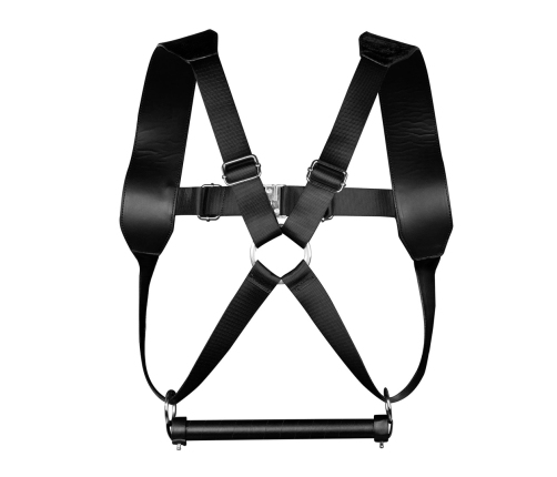 Ouch! Adjustable PU Leather Harness Restraint Black - Secure Fit System