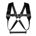 Ouch! Adjustable PU Leather Harness Restraint Black - Secure Fit System