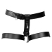 OUCH! Xtreme PU Leather Female Belt with Adjustable Leg System Black