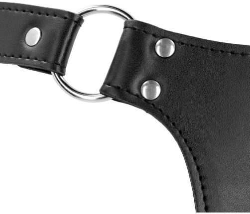 OUCH! Xtreme PU Leather Belt Restraint System Black Adjustable Fit