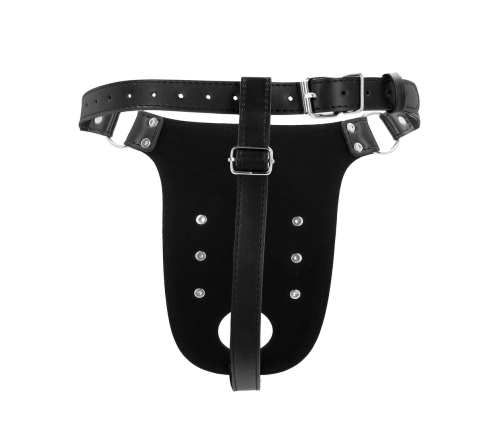 OUCH! Xtreme PU Leather Belt Restraint System Black Adjustable Fit