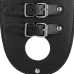 OUCH! Xtreme PU Leather Belt Restraint System Black Adjustable Fit