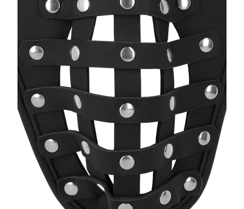 OUCH! Xtreme PU Leather Chastity Belt with Adjustable Straps Black