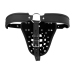 OUCH! Xtreme PU Leather Chastity Belt with Adjustable Straps Black